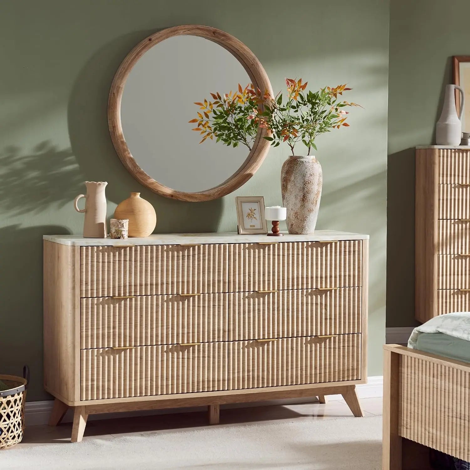 Fluted  Dresser