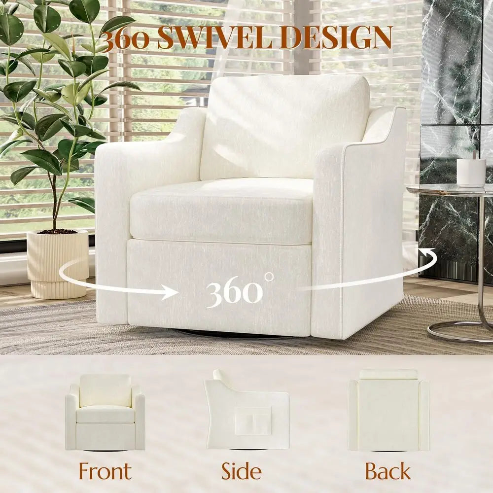 360° Swivel Accent Chair Set