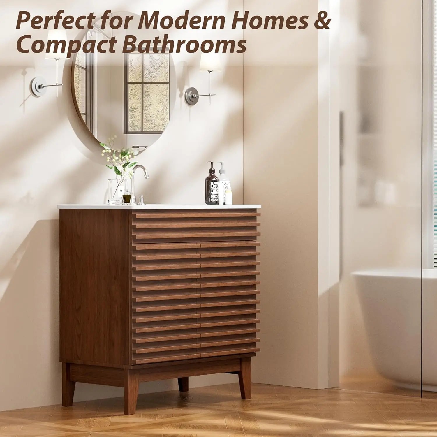 Mid-Century Bathroom Vanity