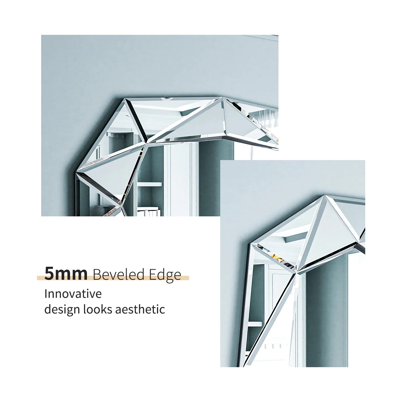 Irregular Glass Wall Mirror