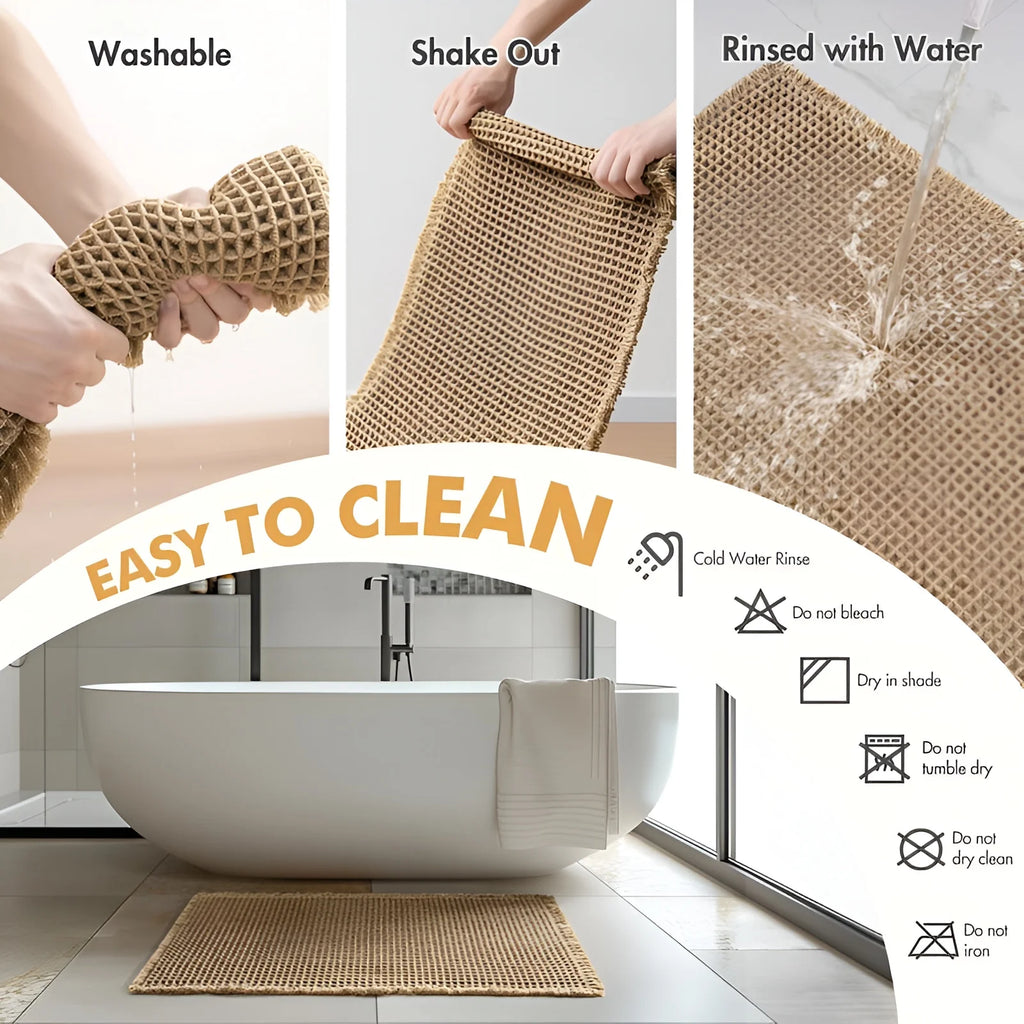 Waffle Weave Bathroom Mat
