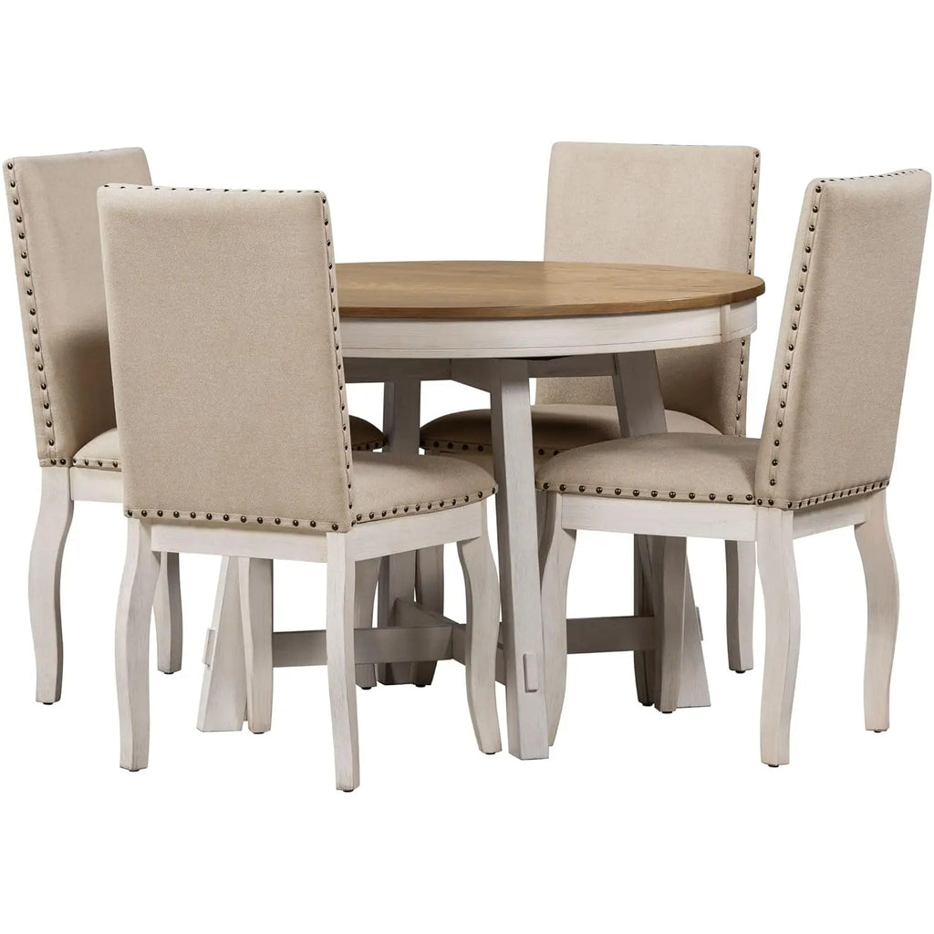 Round Extendable Dining Set