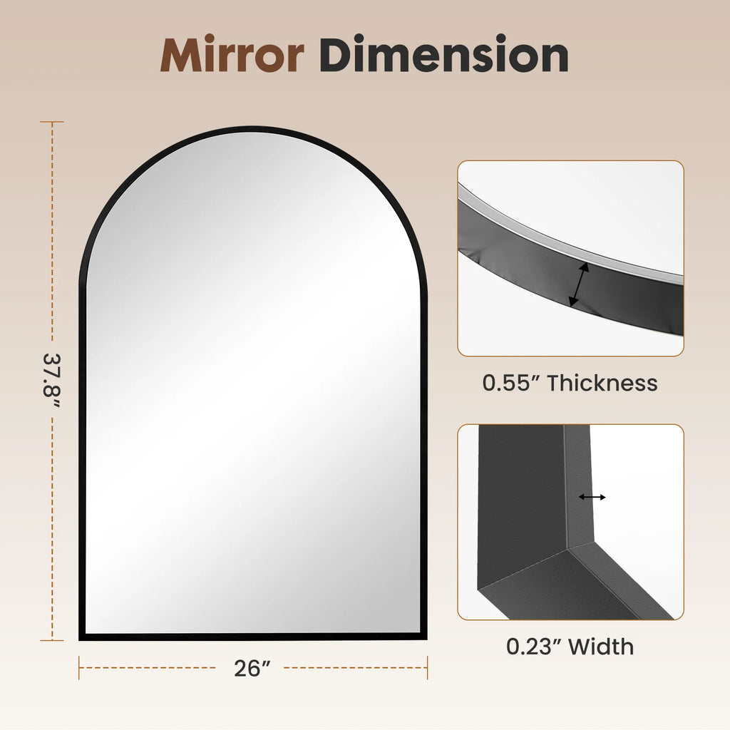 Arched Metal Mirror
