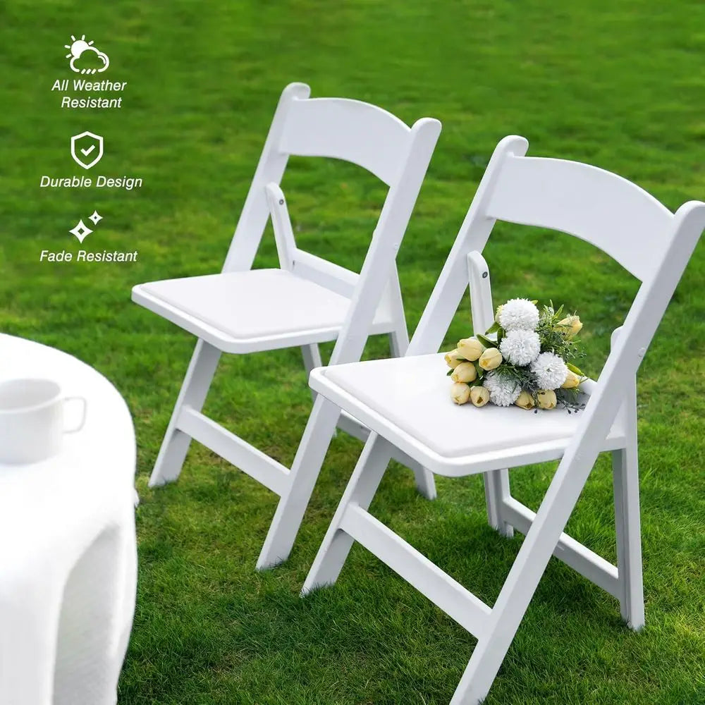 Resin Folding Chairs (4)