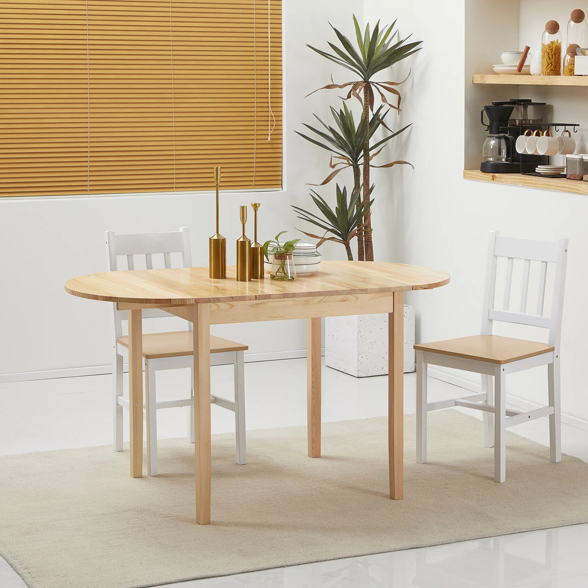 Drop Leaf Wood Table