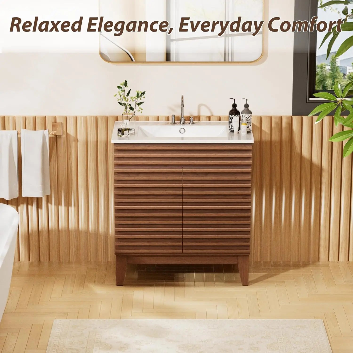 Mid-Century Bathroom Vanity