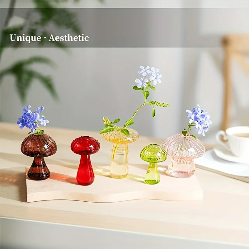 Mushroom Glass Vases