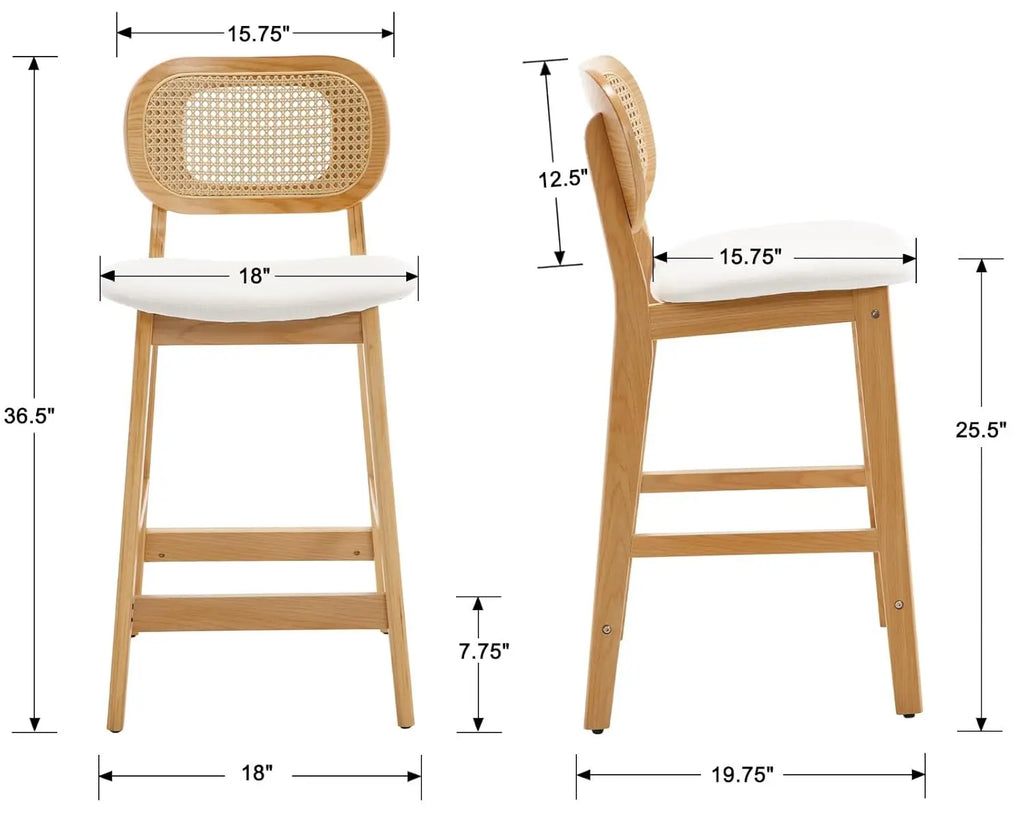 Counter Height Bar Stools Set of 2
