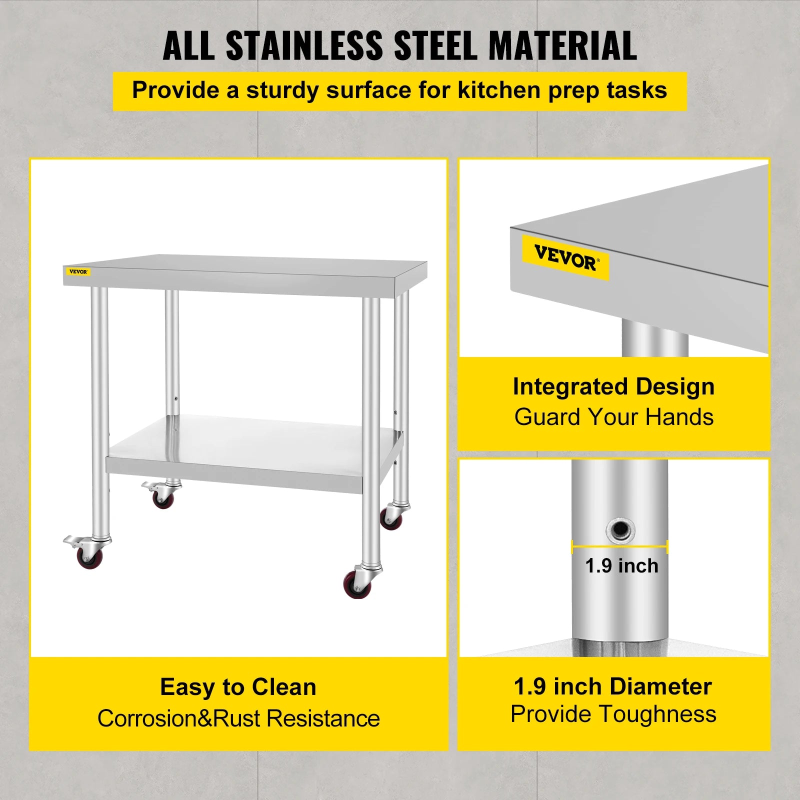 Stainless Steel Prep Table