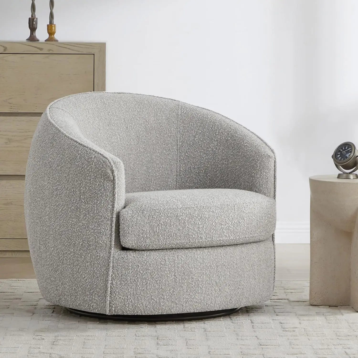 Swivel Barrel Chair