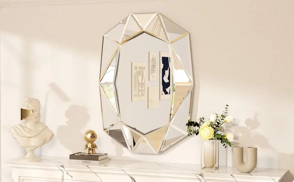 Irregular Glass Wall Mirror