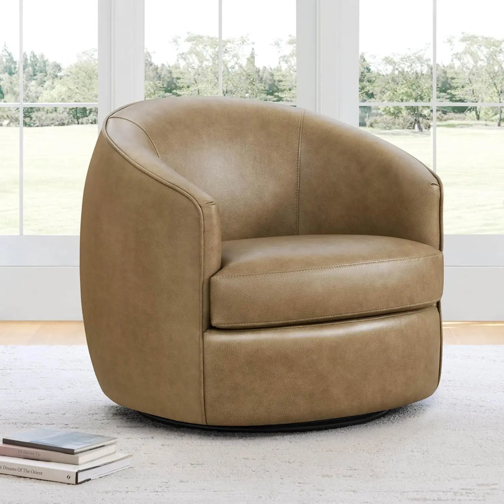 Swivel Barrel Chair