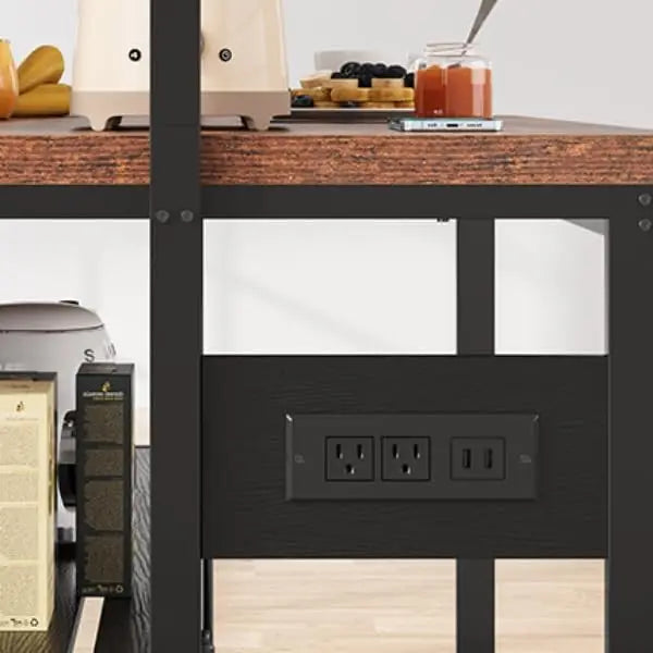 Kitchen Island with Storage & Seating