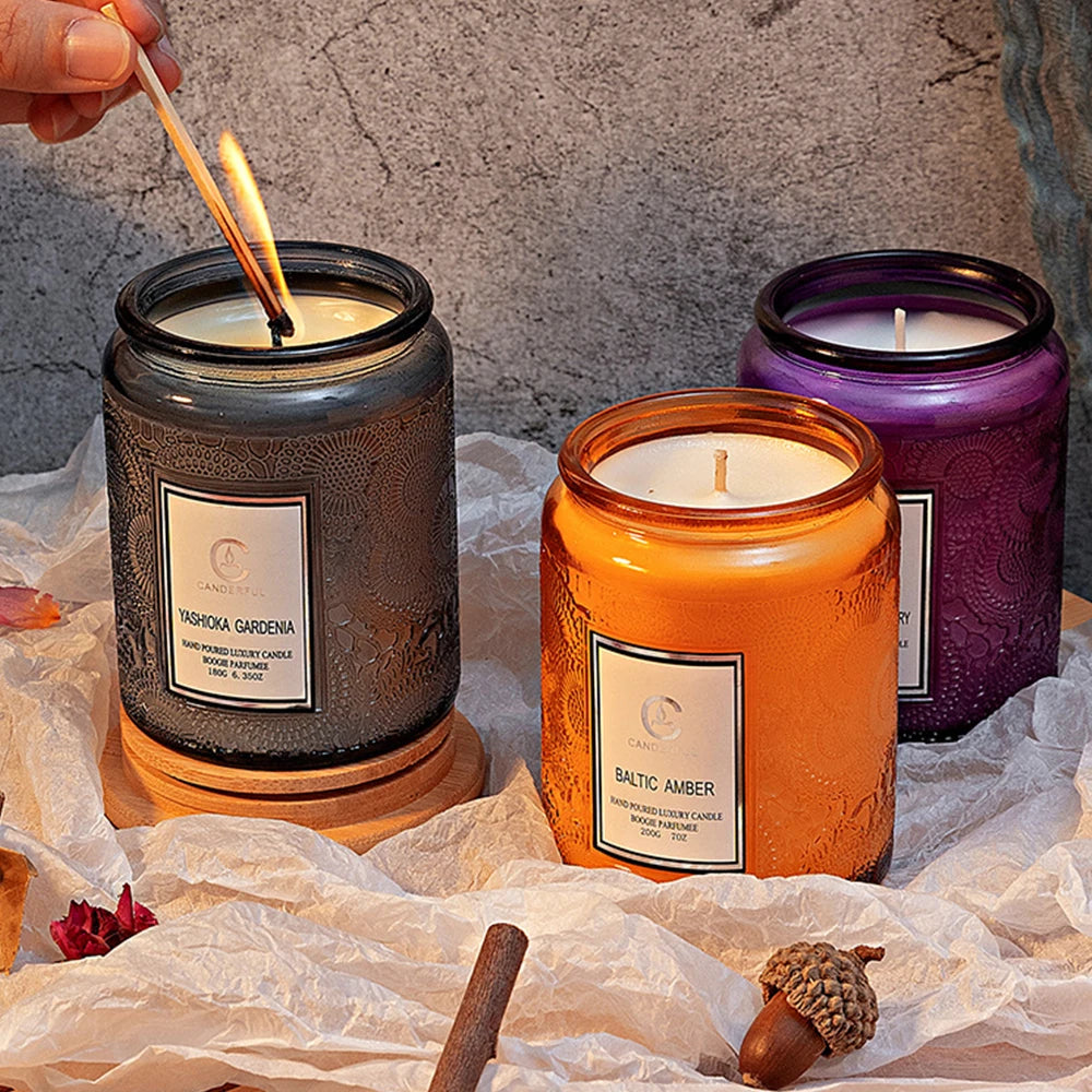 Glass Scented Soy Candle
