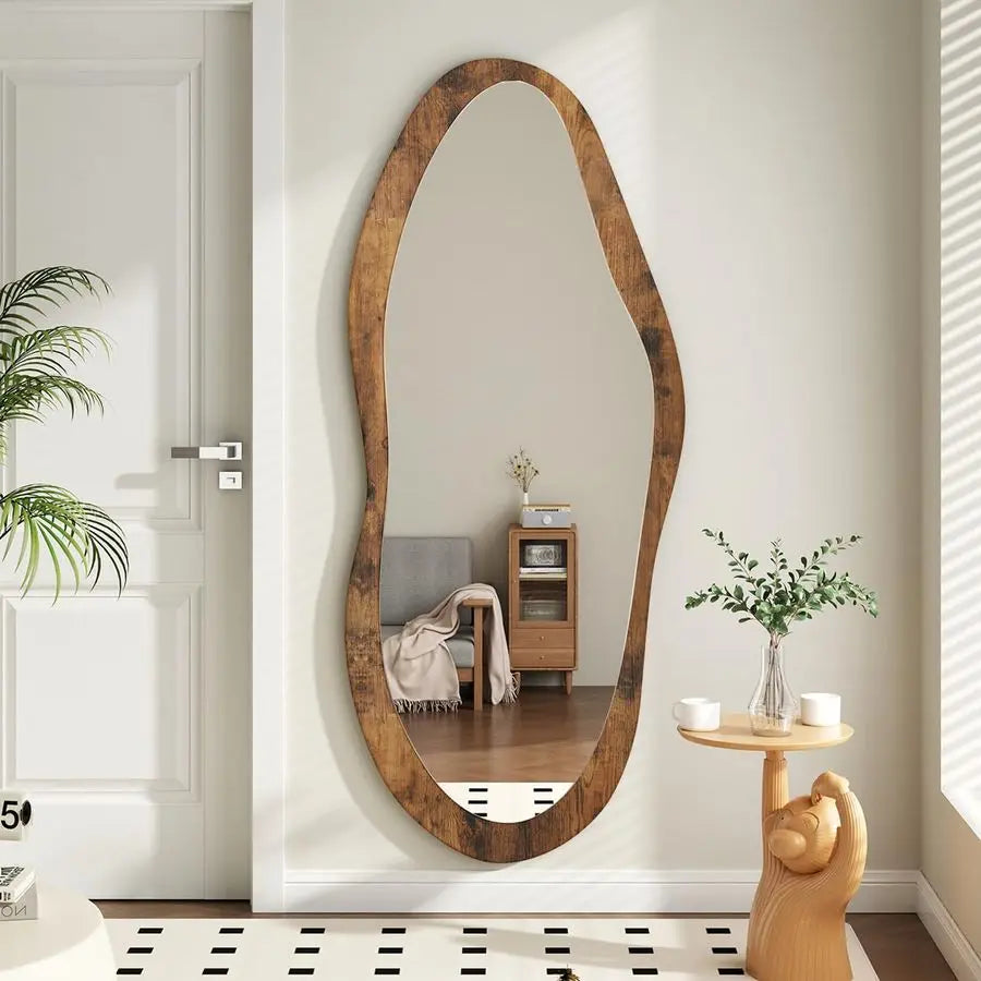 Mirror with Wood Frame