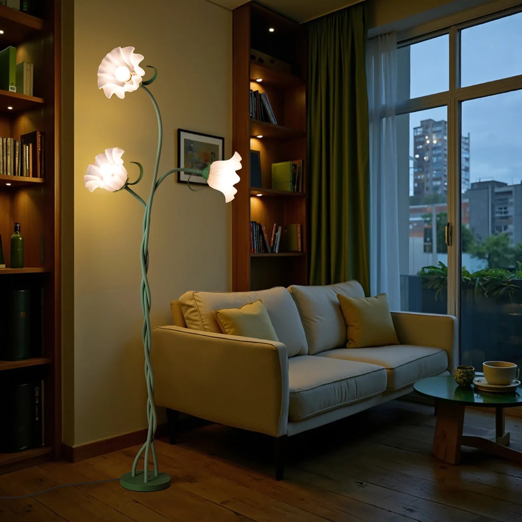 Retro Flower Floor Lamp