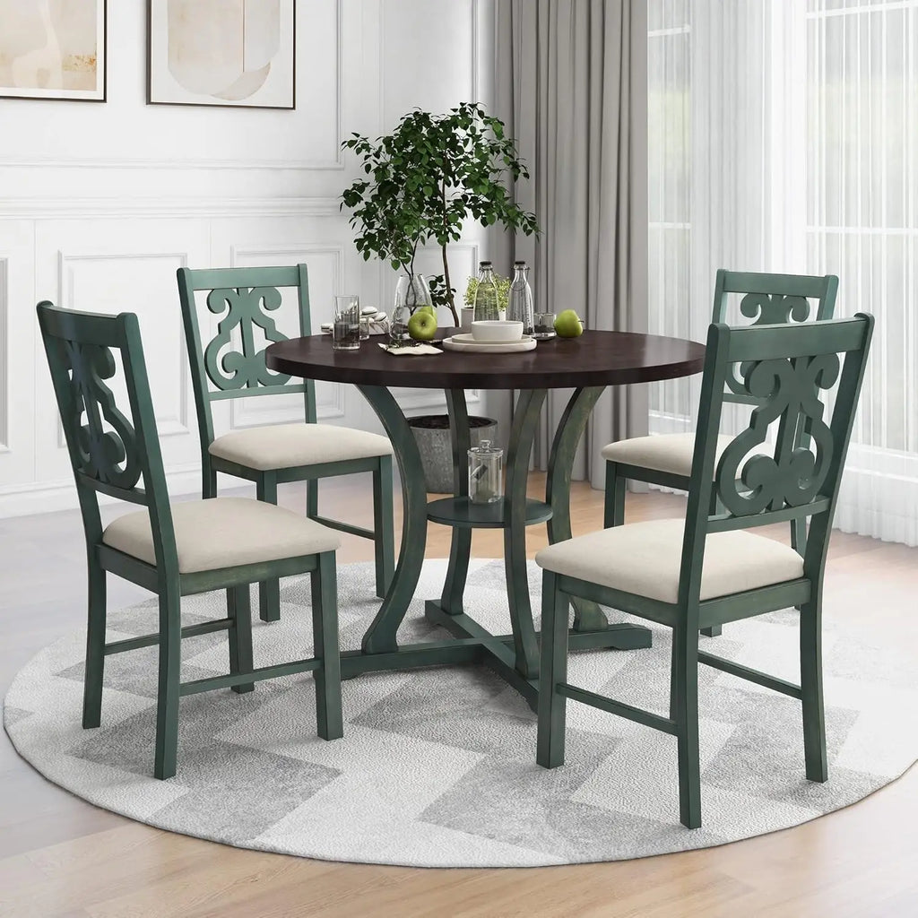 Round Extendable Dining Set