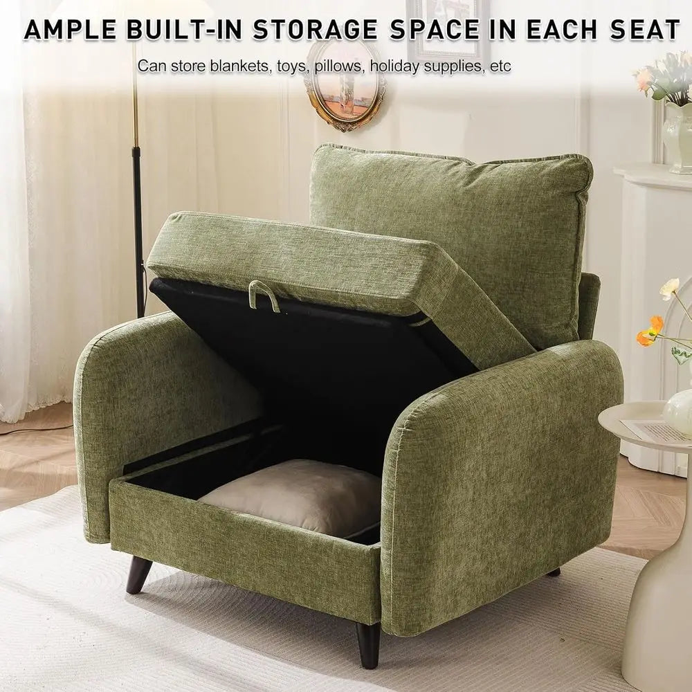 Oversized Accent Chair with Storage,