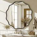 Wavy Round Mirror