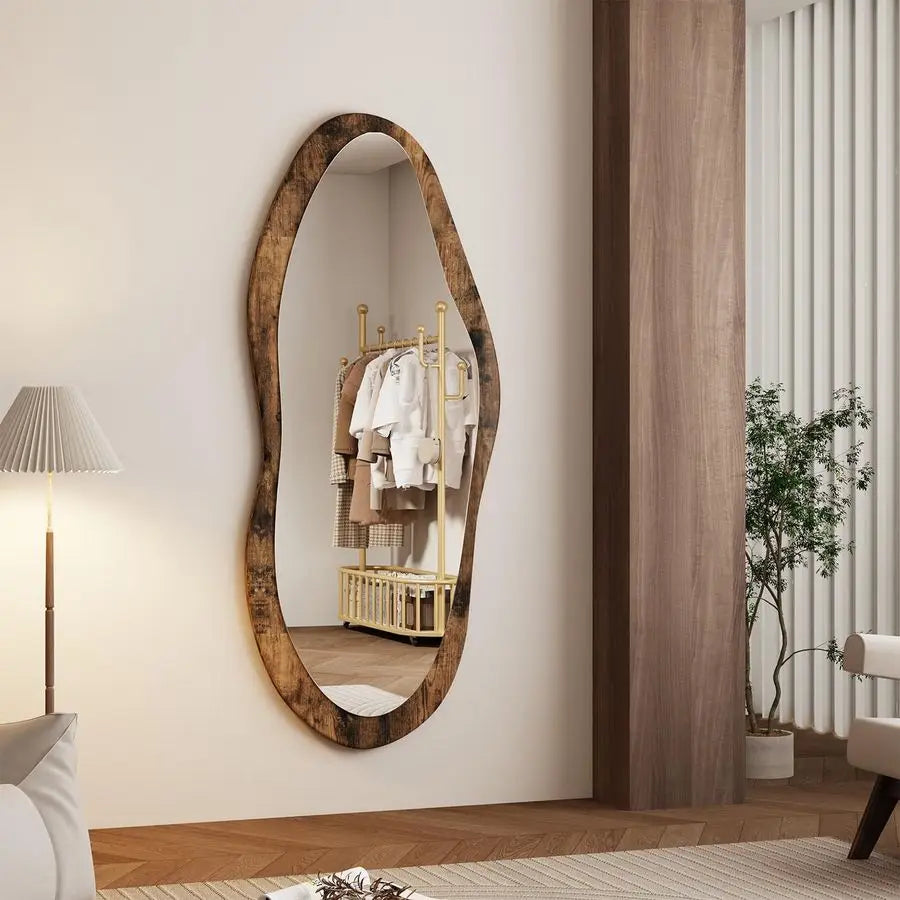 Mirror with Wood Frame