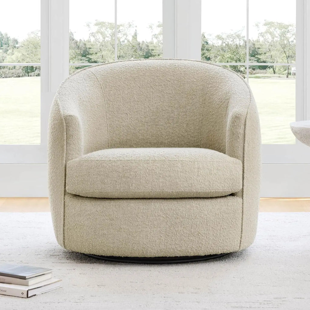Swivel Barrel Chair