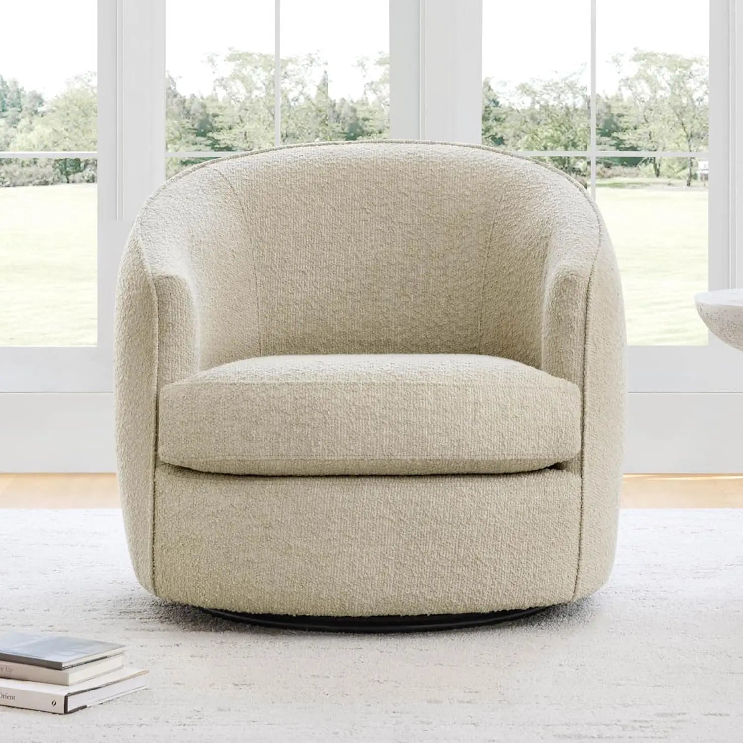 Swivel Barrel Chair