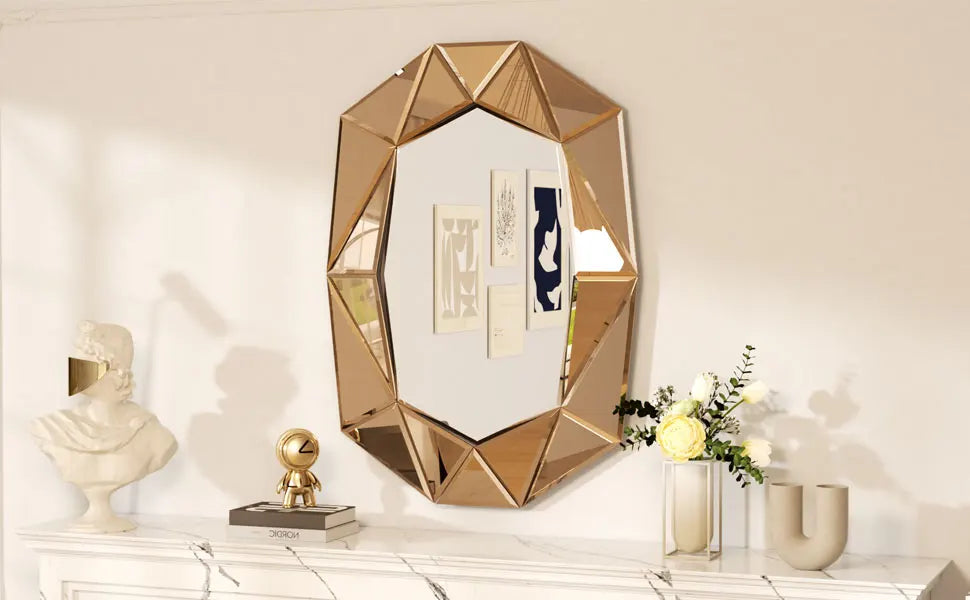 Irregular Glass Wall Mirror