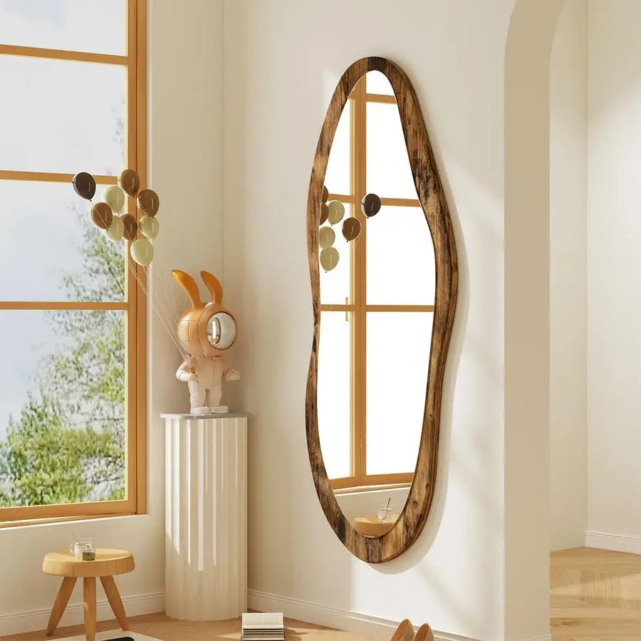 Mirror with Wood Frame