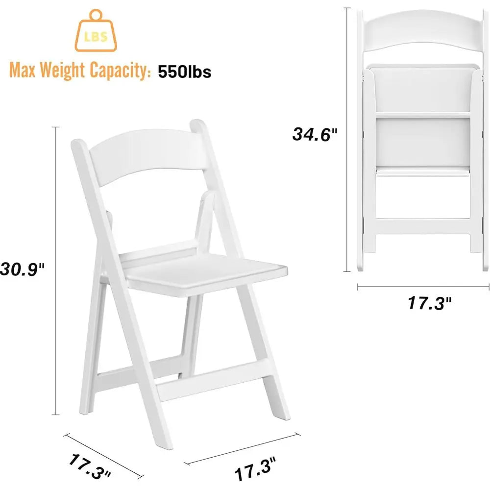 Resin Folding Chairs (4)