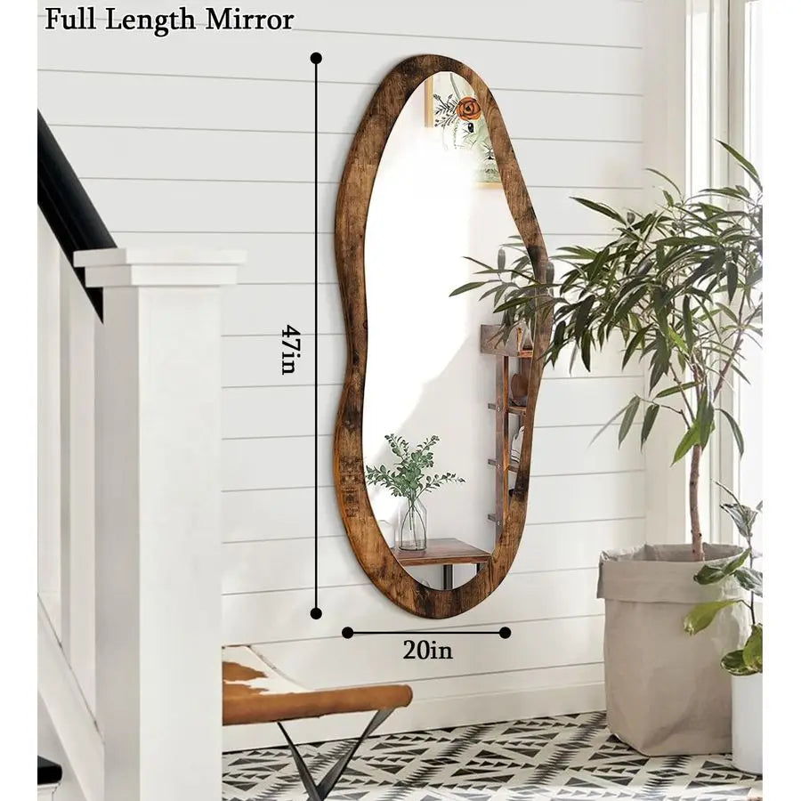 Mirror with Wood Frame
