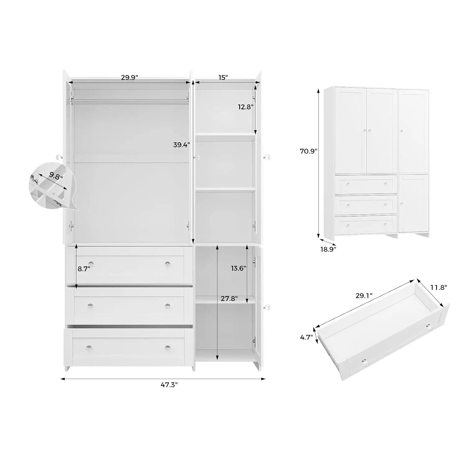 Armoire Wardrobe Cabinet