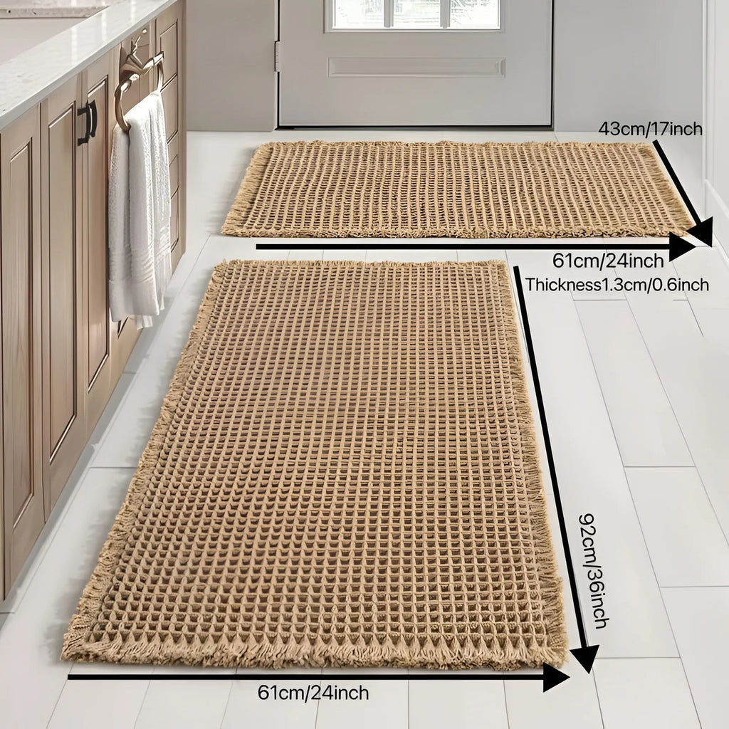 Waffle Weave Bathroom Mat