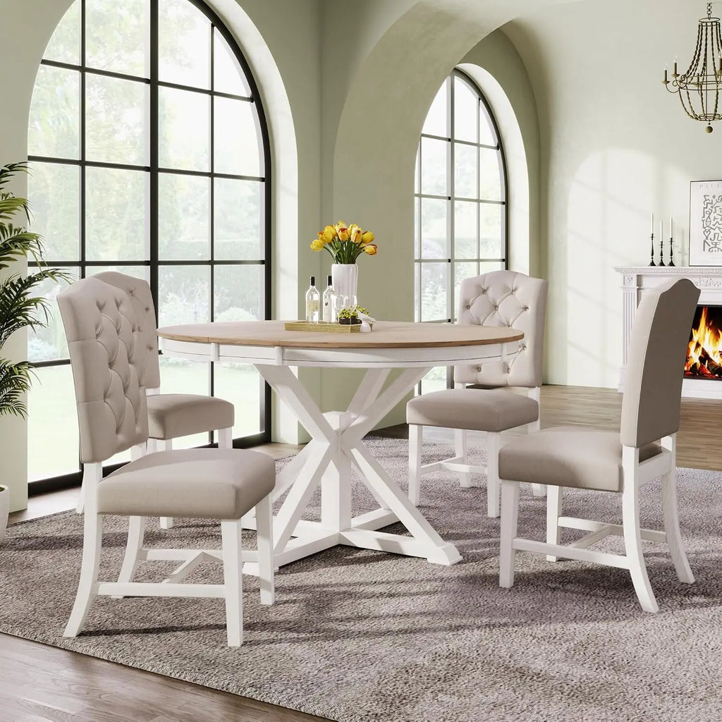 5-Piece Solid Wood Dining