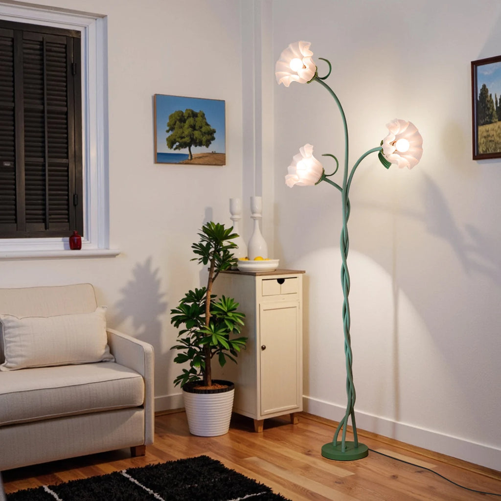 Retro Flower Floor Lamp