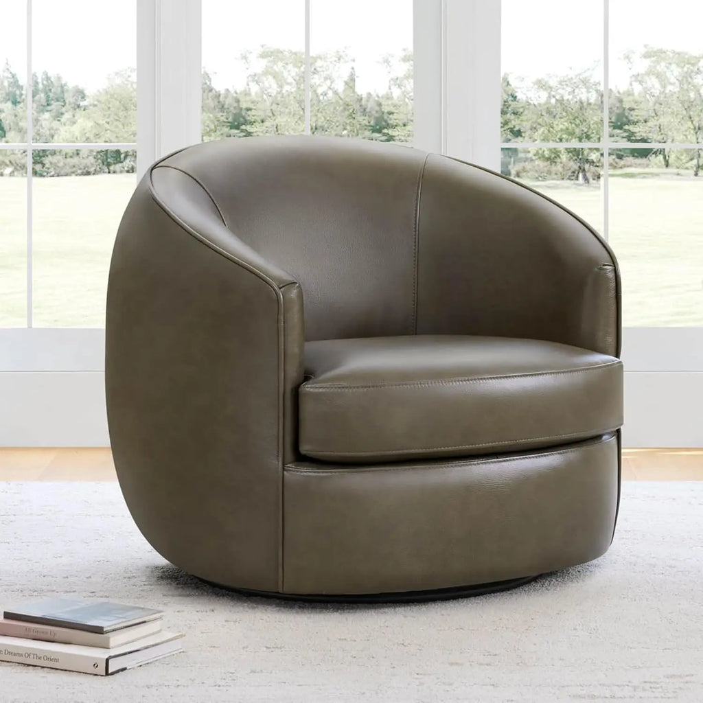 Swivel Barrel Chair