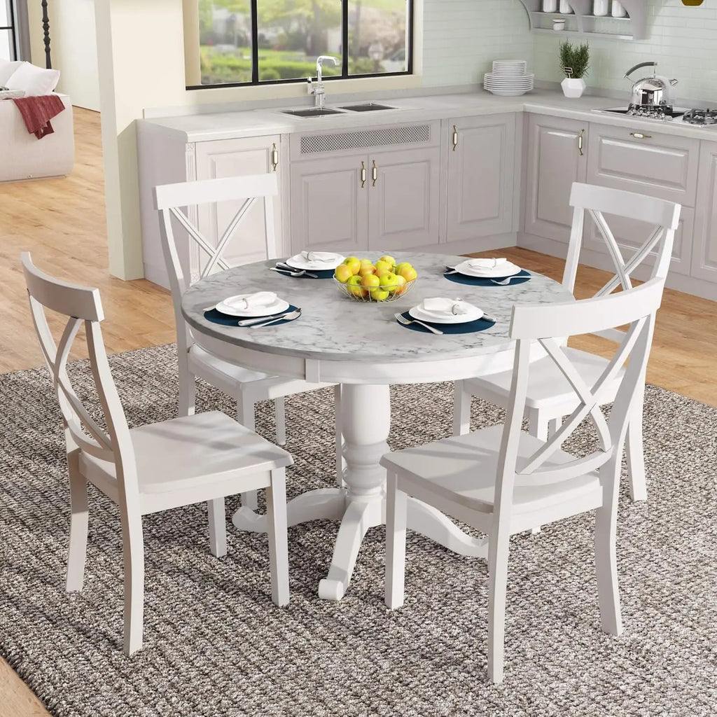 Round Extendable Dining Set