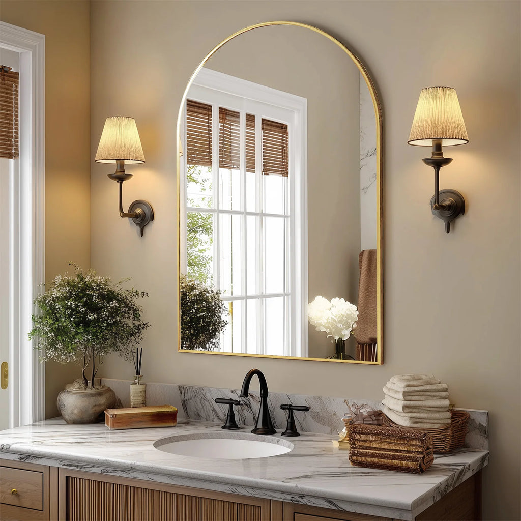 Arched Metal Mirror
