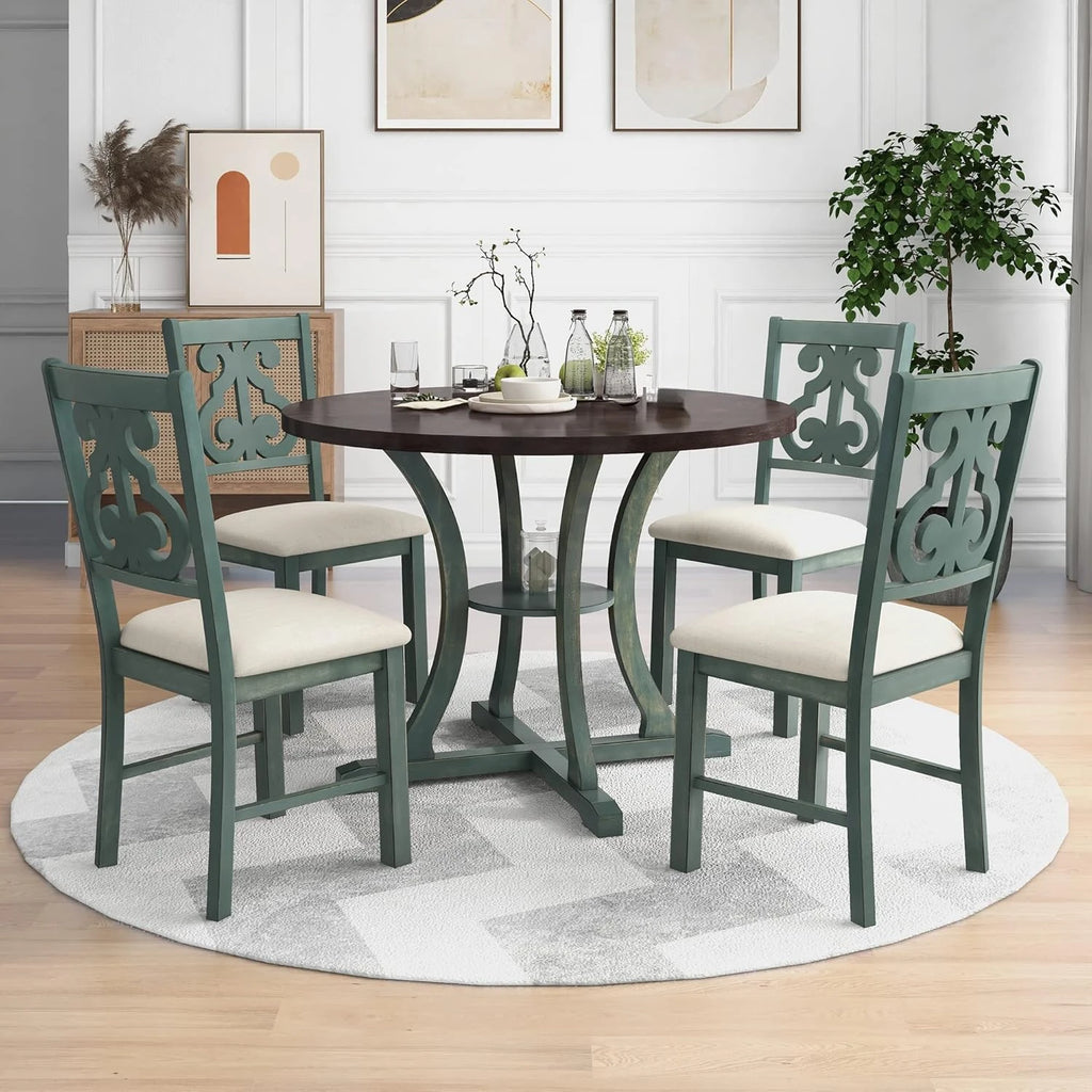 5-Piece Solid Wood Dining