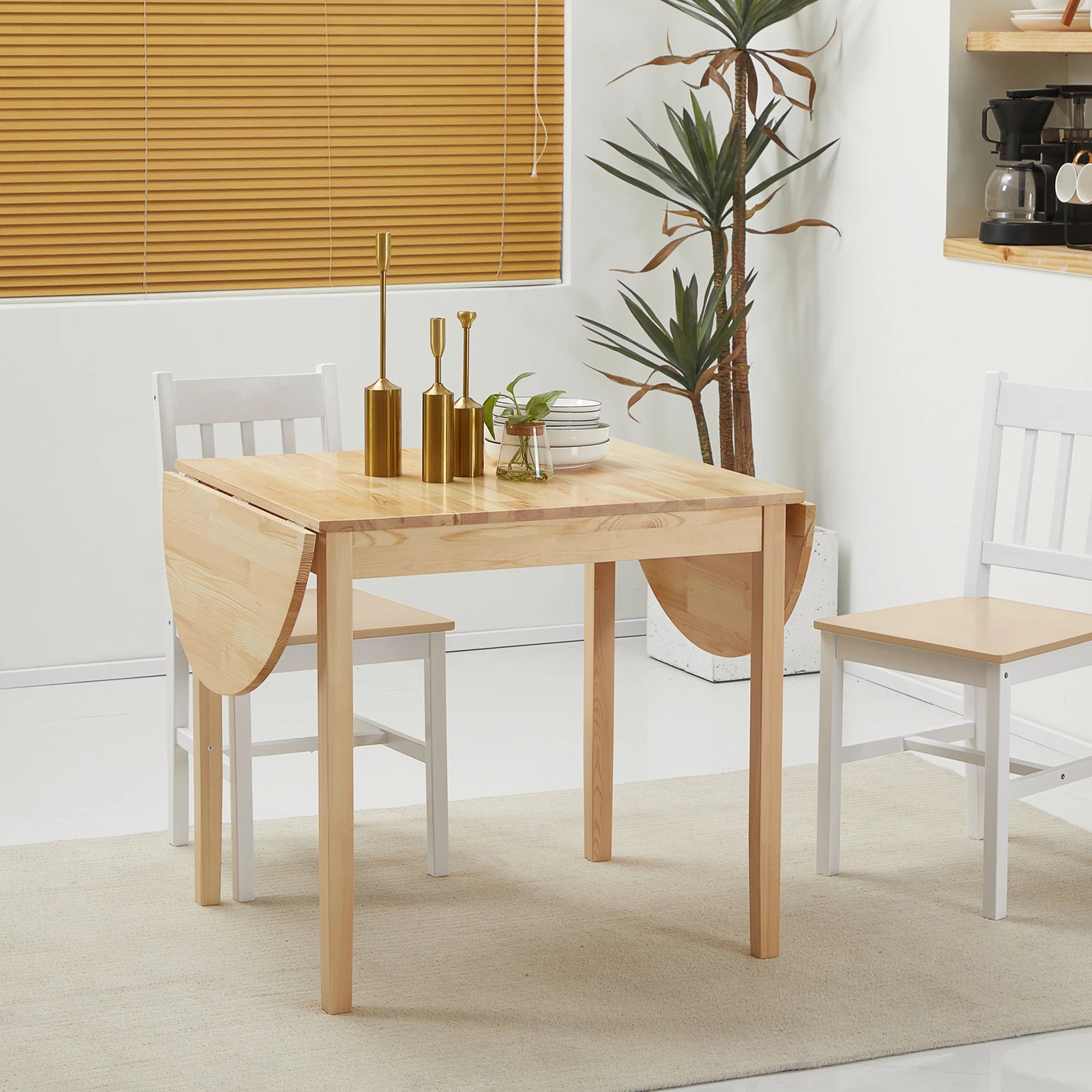 Drop Leaf Wood Table