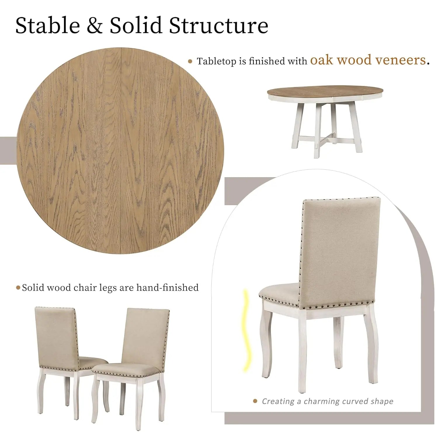 Round Extendable Dining Set