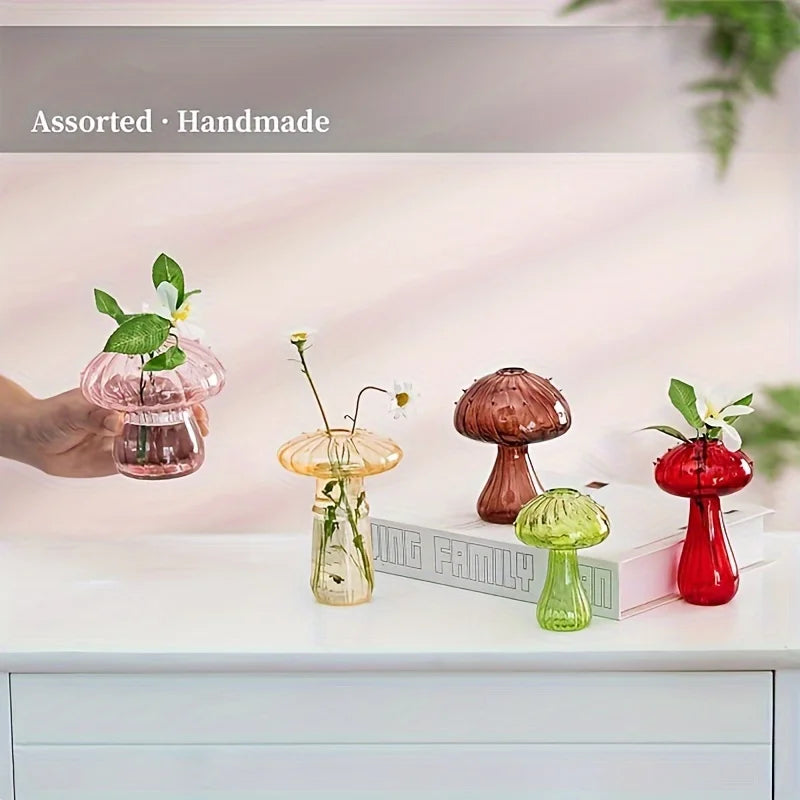 Mushroom Glass Vases