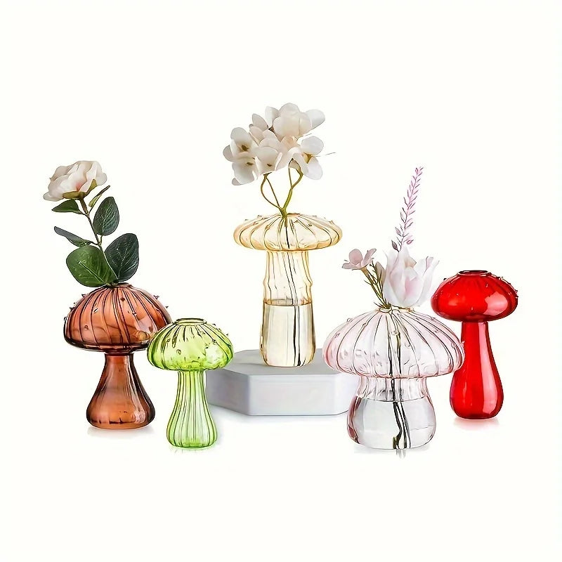 Mushroom Glass Vases