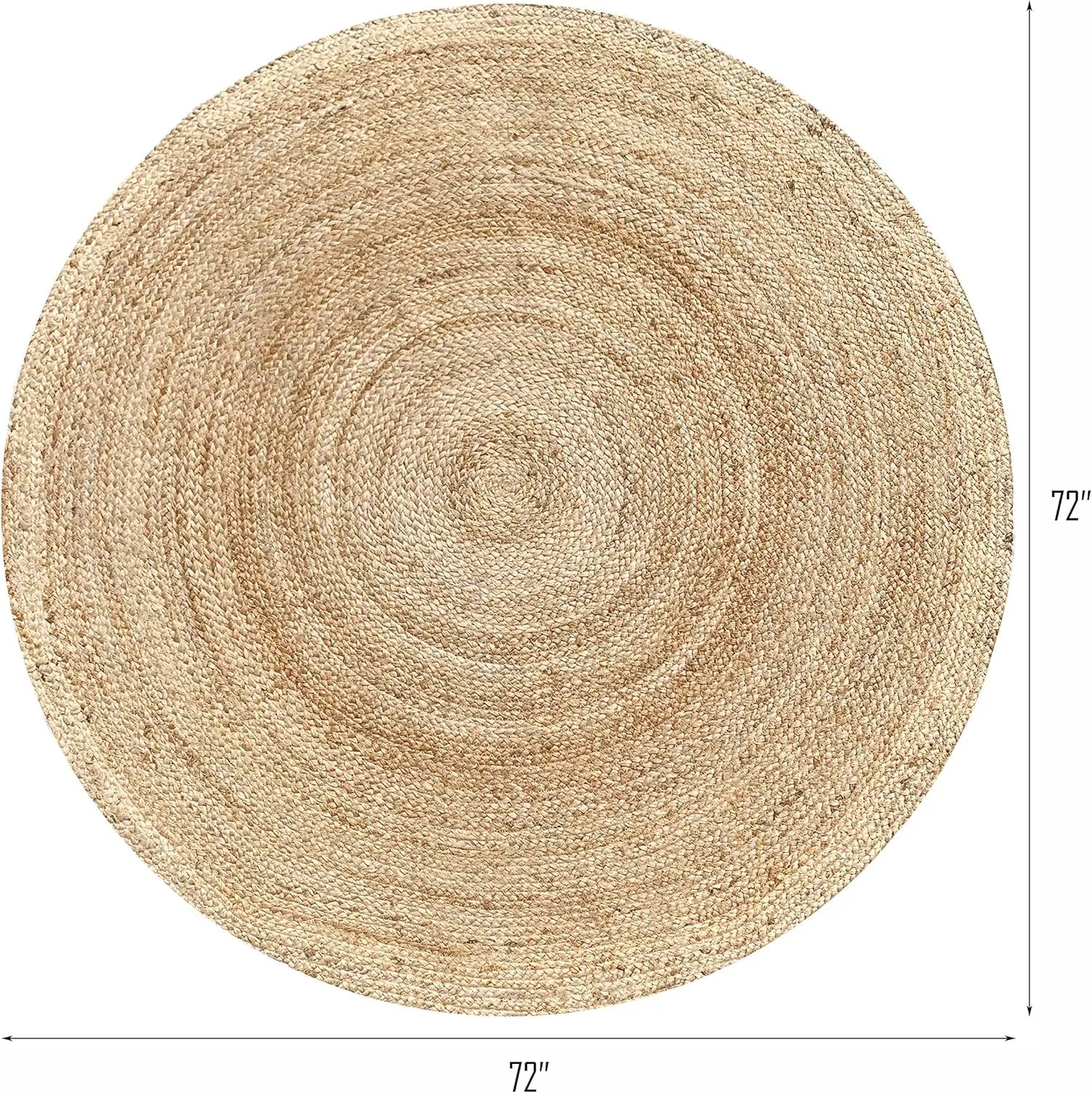 Jute Braided Round Rug
