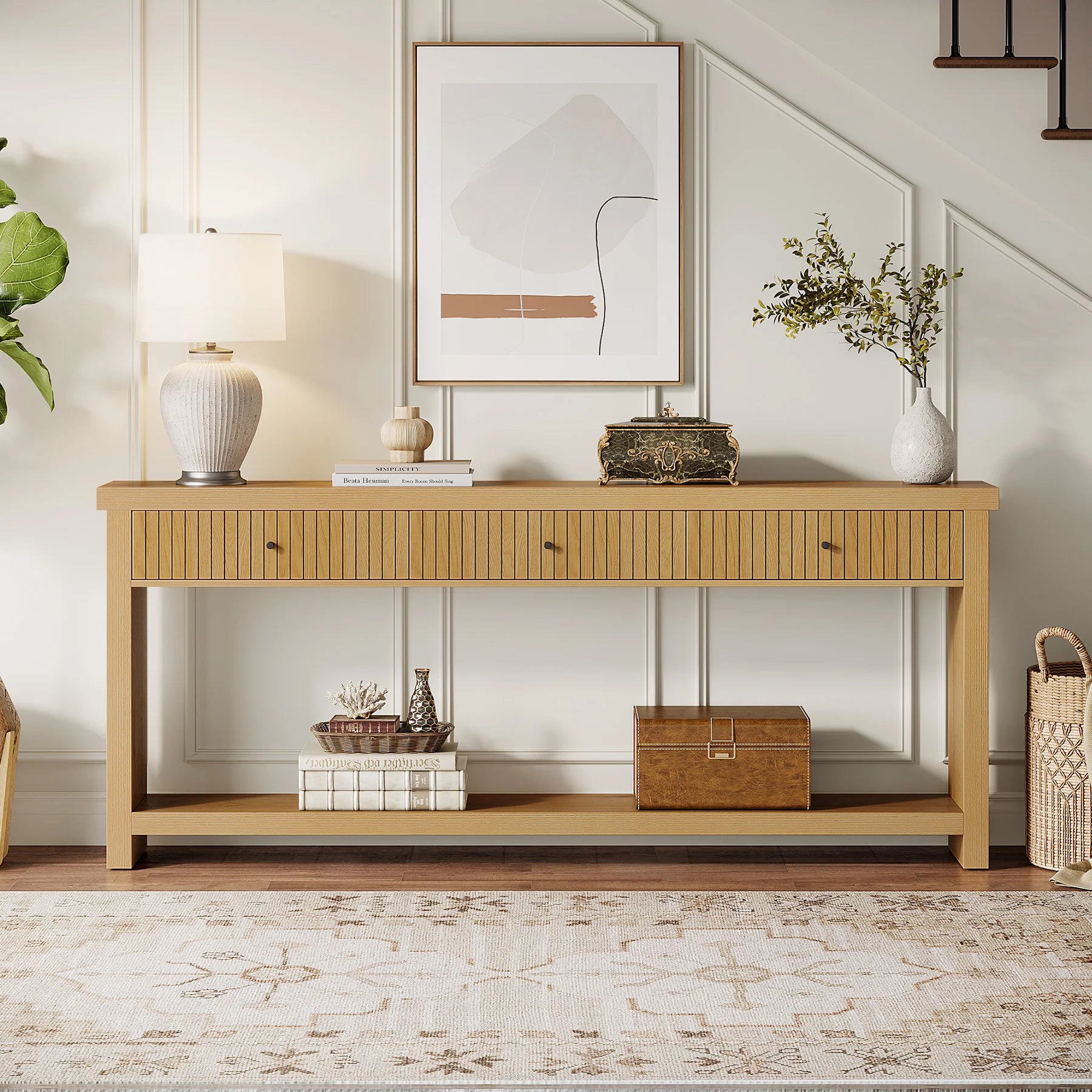 Console Table with Drawers