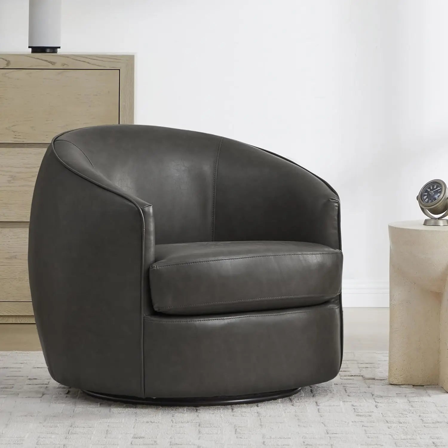 Swivel Barrel Chair