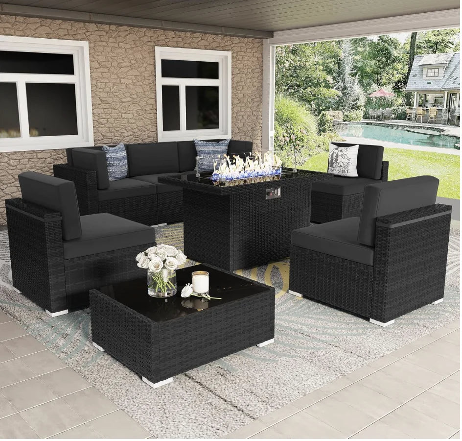 Patio Furniture Set with Fire Pit