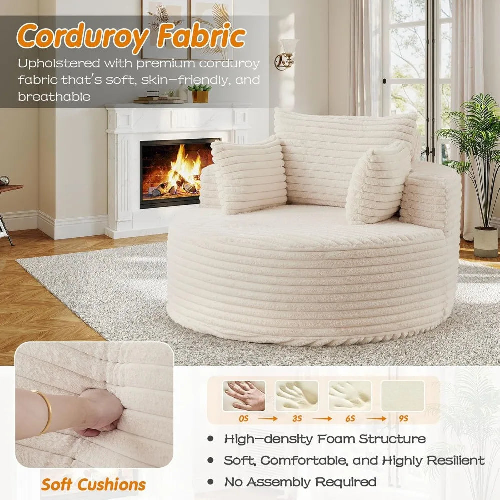 Round Oversized Lounge Chair