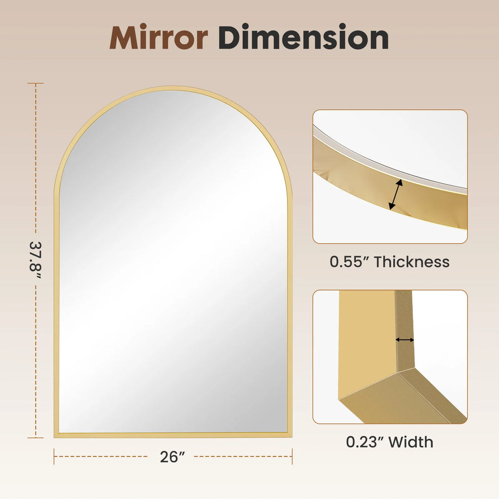 Arched Metal Mirror