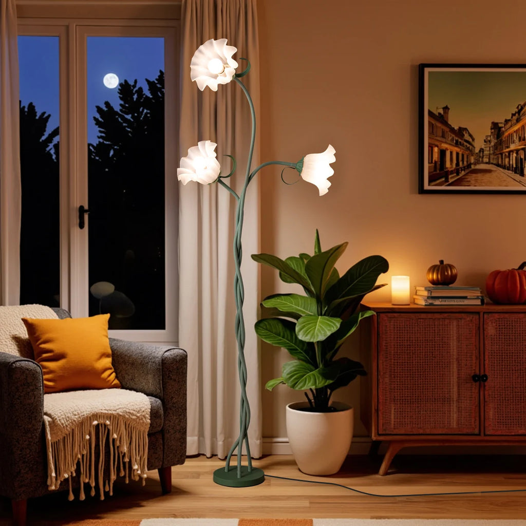 Retro Flower Floor Lamp