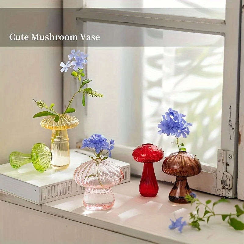 Mushroom Glass Vases